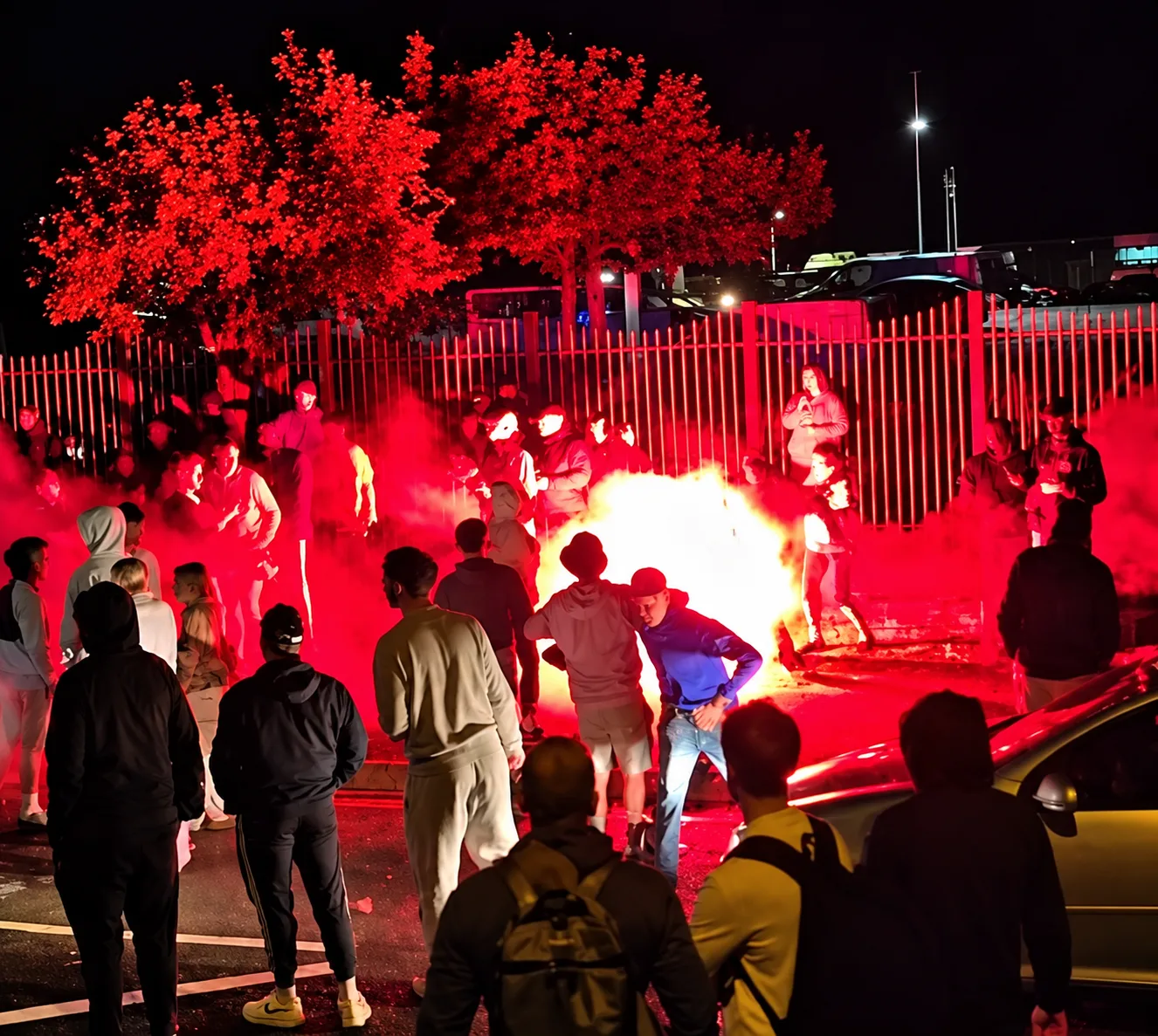 Person reportedly sets themselves on fire during Gosport migrant protest as small boats arrive