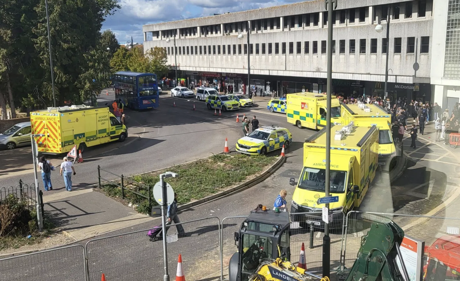 Emergency response at Crawley McDonald’s after unknown substance sprayed inside restaurant