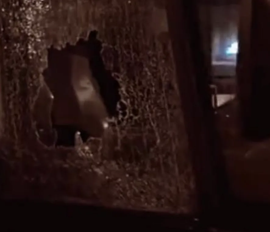 Police investigate after two coaches vandalised at M27 services