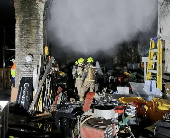 Around 70 firefighters tackle blaze under railway arches in Bermondsey