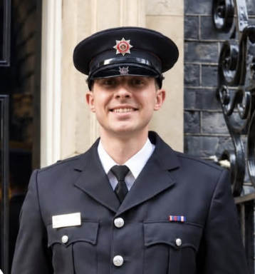 Off-duty firefighters honoured for rescuing five people from burning car on A38
