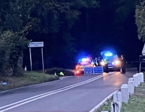 A4074 closed after car and motorbike crash near Cane End
