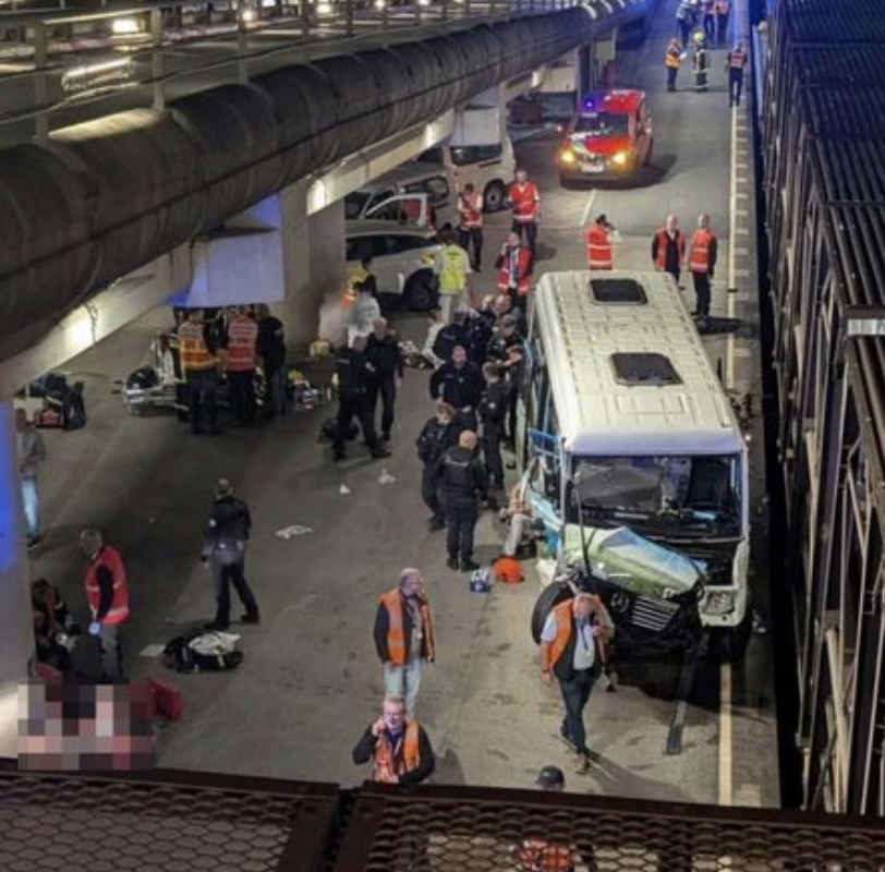 19 injured after minibus and freight train collide at Channel Tunnel terminal in France