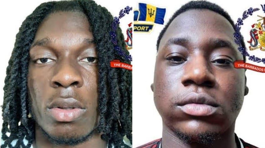 Two East London men charged after 47kg cocaine seizure in Barbados