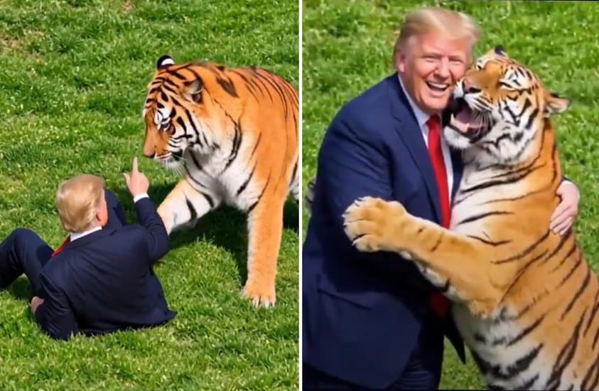Trump criticised after sharing footage of fatal Yorkshire tiger attack despite family plea