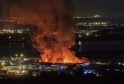 150 Firefighters Battle Huge Warehouse Fire at Industrial Estate in Erith