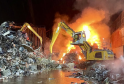 Blazing Scrap Metal Fire Erupts at East Tilbury Recycling Centre