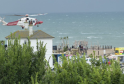 Coastguard Helicopter Searches Sea Near Folkestone Harbour in Emergency Response
