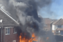 Family Home Destroyed in Devastating Fire: Family Escapes Unharmed