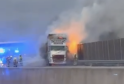 HGV Blaze Sparks Chaos as Snow Strands Drivers