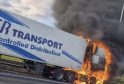 Long Delays on A2 Near Ebbsfleet after HGV engulfed