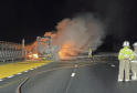 M6 Closed Northbound After Lorry Fire Near Haydock