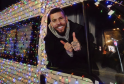 Man’s Christmas Van Packed with 10,000 Lights Brightens Up Town