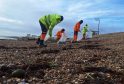 Massive Beach Clean-Up Underway After Storm Dumps Shipping Containers on UK Coast