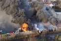 Massive Fire Tears Through Methil Harbour as Lorries Go Up in Flames