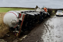 Massive Tanker Overturns on Suffolk Road Carrying Dirty Water