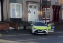 Police Car Rolls Back and Hits Wall During Suspect Chase in South Shields