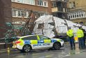 Scaffolding collapses onto parked cars in Hove as emergency services close First Avenue