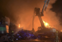 Massive Fire at Scrap Yard in Birmingham