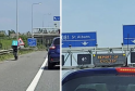 Delivery Rider Spotted Cycling on M25 Sparks Safety Concerns