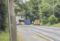 Lorry Overturns on A20 at Harrietsham, Road Closed Both Ways