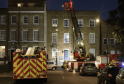 Turntable Ladder Deployed to Roof Fire in London