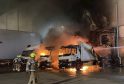 Updated:trailer Refrigeration Unit May Be To Blamed For A Fire That Has Destroyed Two Lorries  At Sainsbury's Warehouse Blaze In Charlton